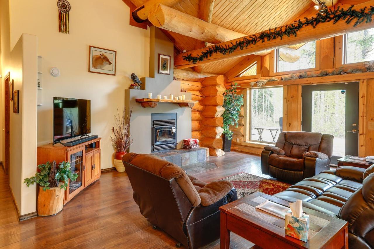 Riverside Log Cabin On-Site Aurora Viewing! North Pole Εξωτερικό φωτογραφία