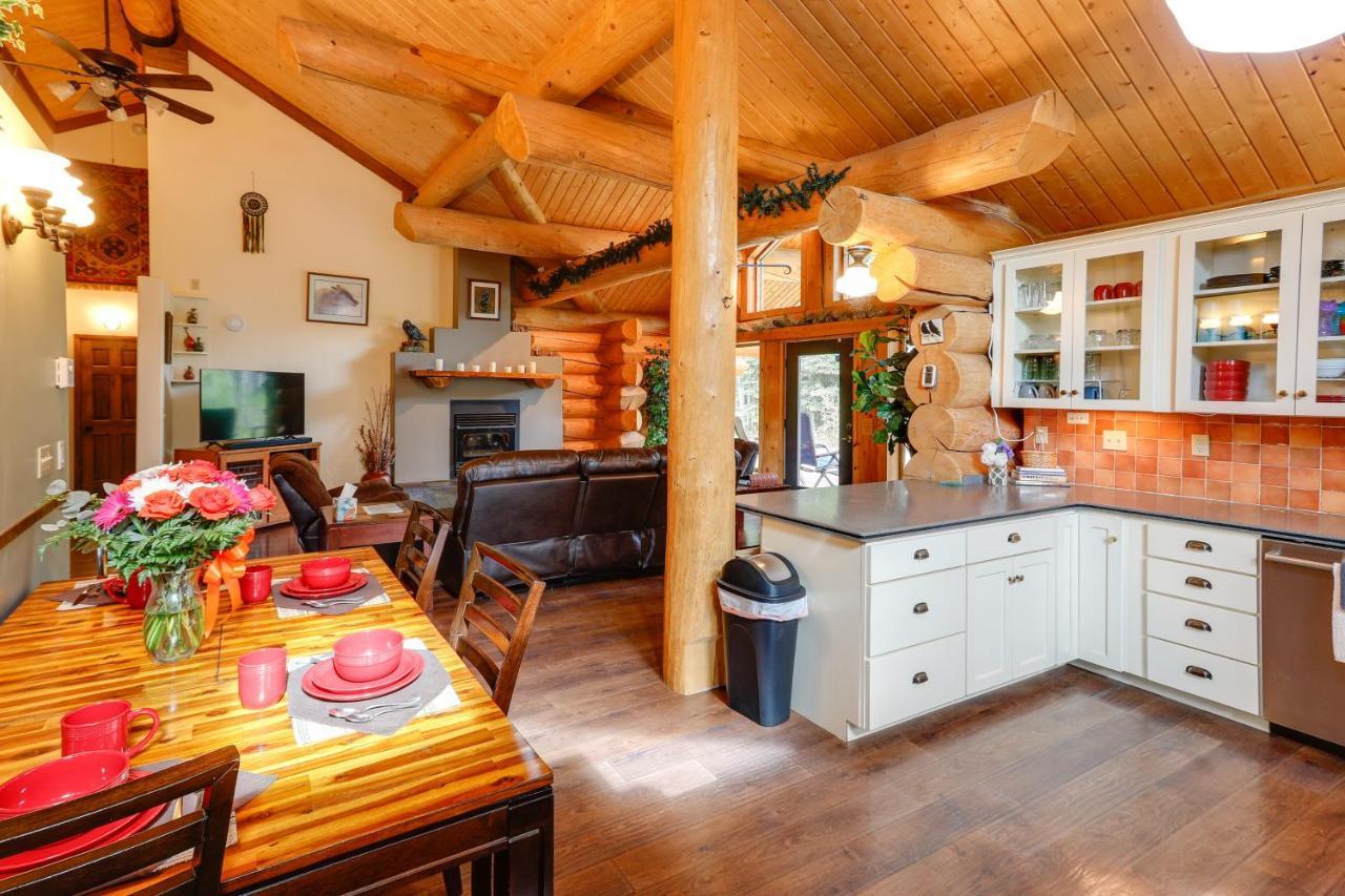 Riverside Log Cabin On-Site Aurora Viewing! North Pole Εξωτερικό φωτογραφία