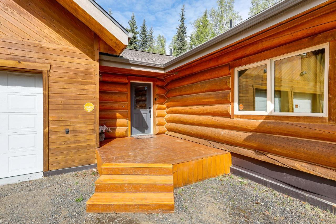 Riverside Log Cabin On-Site Aurora Viewing! North Pole Εξωτερικό φωτογραφία