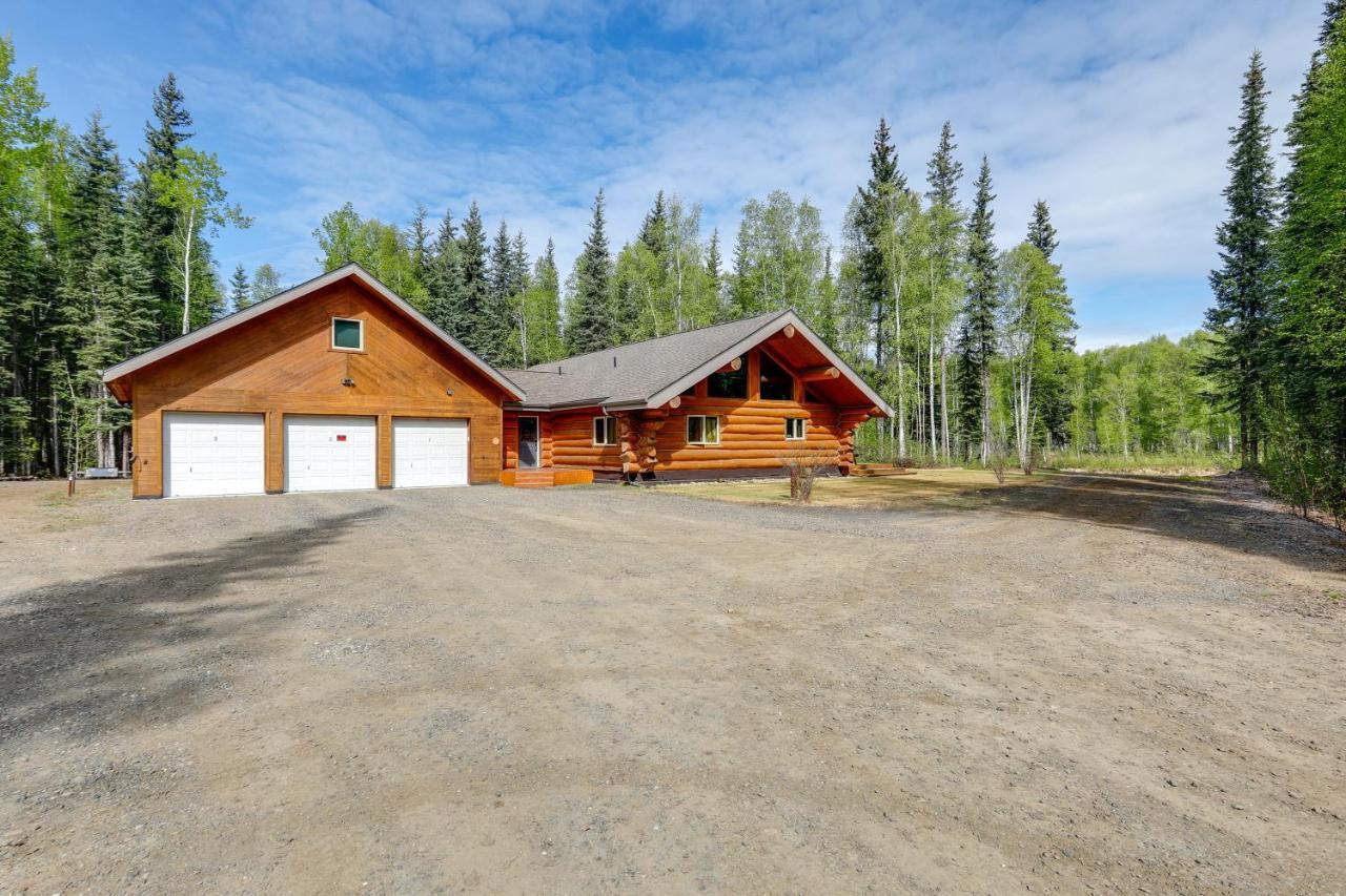 Riverside Log Cabin On-Site Aurora Viewing! North Pole Εξωτερικό φωτογραφία