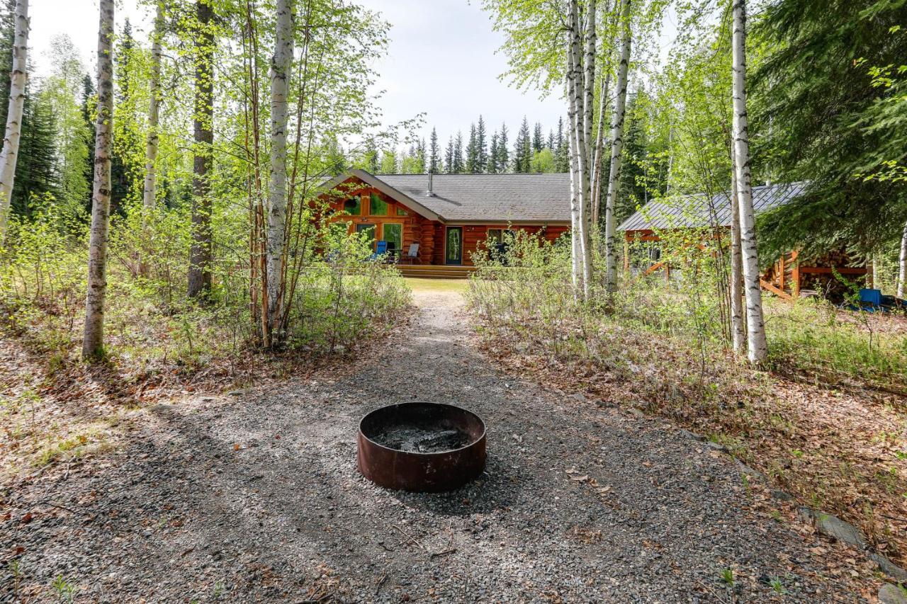 Riverside Log Cabin On-Site Aurora Viewing! North Pole Εξωτερικό φωτογραφία